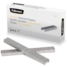 Fellowes ¼" Full Strip of Staples 5000pk