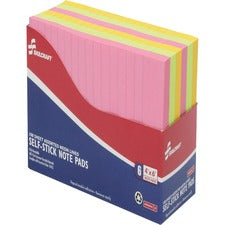 SKILCRAFT Lined Self-Stick Note Pads