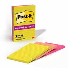 Post-it® Super Sticky Multi-Pack Notes - Summer Joy Color Collection