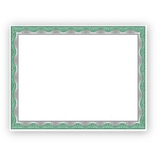 Geographics Silver Foil Award Certificates