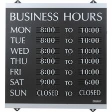 Headline Signs Business Hours Sign