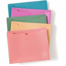 U Brands U-Eco Straight Tab Cut Letter File Jacket