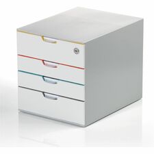 DURABLE Varicolor 4-Drawer Desktop Storage Box