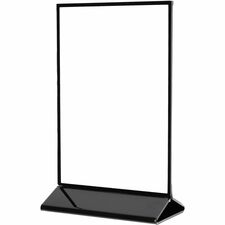 Deflecto Double-Sided Sign Holder w/Base