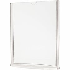 Deflecto Double-Sided Sign Holder w/Base