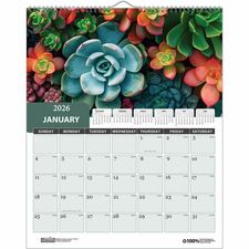 House of Doolittle Recycled Succulent & Cacti Wall Calendar