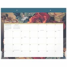 At-A-Glance Midnight Garden Monthly Desk Pad