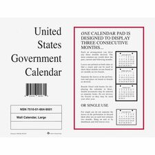 Unicor Monthly Wall Calendar