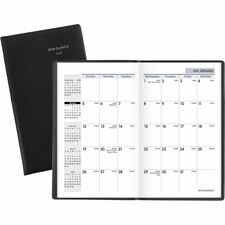 DayMinder Monthly Planner, Black, Pocket, 3 1/2" x 6"