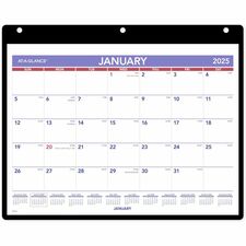 At-A-Glance Monthly Desk Wall Calendar with Jacket, Small, 11" x 8"