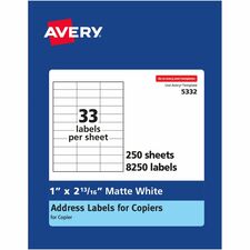 Avery® Copier Address Labels