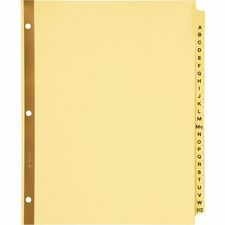 Avery® Laminated Dividers - Gold Reinforced