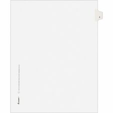 Avery® Individual Legal Exhibit Dividers - Avery Style - Unpunched