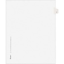 Avery® Individual Legal Exhibit Dividers - Avery Style - Unpunched