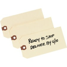 Avery® Unstrung Shipping Tags, 11.5 pt. Stock, 5-1/4" x 2-5/8" , 1,000 Manila Hang Tags