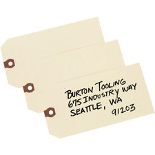 Avery® Unstrung Shipping Tags, 11.5 pt. Stock, 6-1/4" x 3-1/8" , 1,000 Manila Hang Tags
