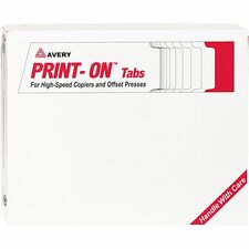Avery® Print-On 3-Hole Punched High-Speed Copier Tabs