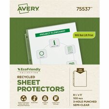 Avery® EcoFriendly Economy Sheet Protectors, 100ct (75537)
