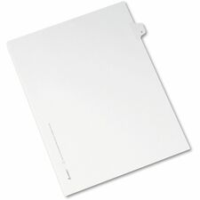 Avery® Side Tab Individual Legal Dividers