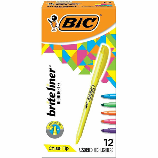 BIC Brite Liner Highlighter, Assorted