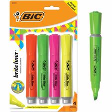 BIC Brite Liner Grip XL Highlighters, Assorted
