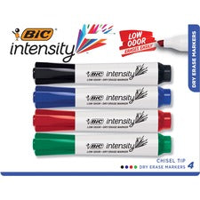 BIC Intensity Low Odor Dry Erase Marker, Tank, Assorted