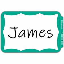 C-Line Self-adhesive Color Border Name Badges