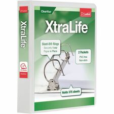 Cardinal® Xtralife ClearVue Locking Slant-D Binder