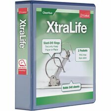 Cardinal® Xtralife ClearVue Locking Slant-D Binder