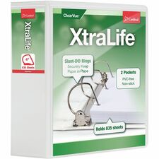 Cardinal® Xtralife ClearVue Locking Slant-D Binder