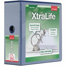 Cardinal® Xtralife ClearVue Locking Slant-D Binder