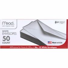 Mead Plain White Envelopes