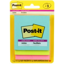 Post-it® Super Sticky Notes - Supernova Neons Color Collection