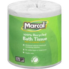 Marcal 100% Recycled, Soft & Absorbent Bathroom Tissue