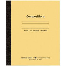 Roaring Spring Wide Ruled Flexible Cover Composition Book