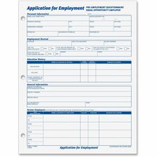 TOPS Employment Application Forms
