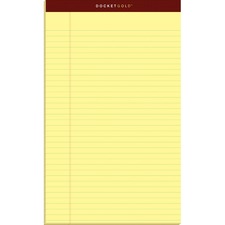 TOPS Docket Gold Legal Pads - Legal