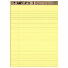 TOPS Second Nature Ruled Canary Writing Pads