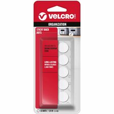 VELCRO® Sticky Back 5/8in Circles White 15 Ct