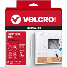 VELCRO® Sticky Back 15ft x 3/4in Roll White